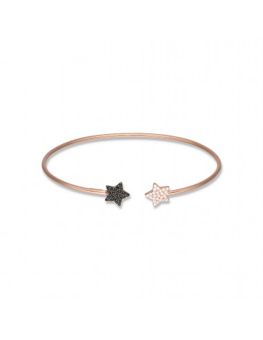 Bracciale rigido Mystar oro e pavé