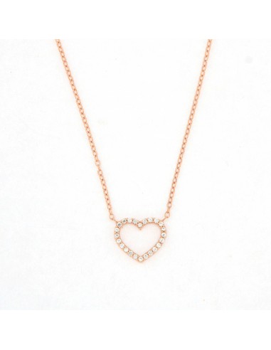 Pendente Mylove cuore a filo zirconi