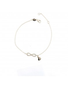 Bracciale infinity in oro e...