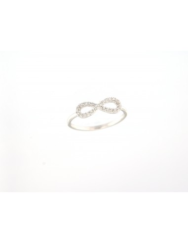 Anello infinity oro e pavé filo