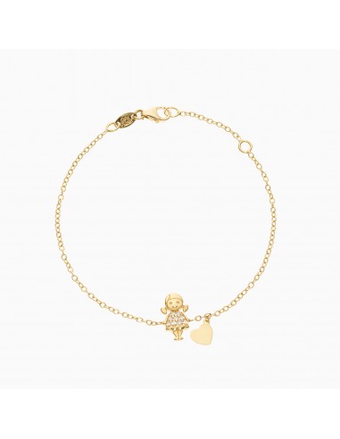 Bracciale Maman et Moi in oro e zirconi