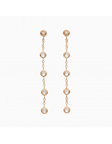 Orecchini Eternity in oro con punti...