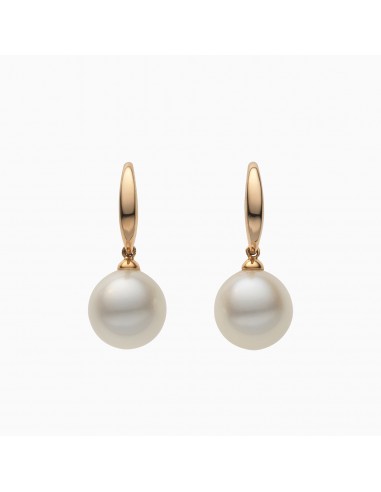 Orecchini pendenti Eternity perla e oro